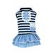 Pets Dogs Puppy Striped Lace Tutu Princess Wedding Dress Jackets Costume Party Clothes Outfits Black S
