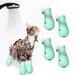 Silicone -scratch Cat Shoes Pet Shoes Adjustable Pet Paw Protector for Bathing 4PCS/Set