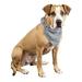 Balec 6 Pcs Plain Cotton Pets Dogs Bandana Triangle Shape - Large Pets (Grey)