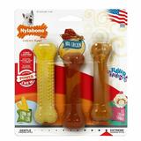 Nylabone Flavor Frenzy Power Chew Triple Pack Chicken Corn & Ice Cream Sundae Small/Regular - Up to 25 Ibs. (3 Count)