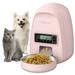 DOGNESS 2L Pet Feeder Automatic Cat Feeder | Timed Programmable Auto Pet Dog Food Dispenser Feeder for Kitten Puppy - Easy Portion Control Voice Recording Battery and Plug-in Power (Pink)