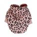 Clearance!Thicken Pet Dog Clothes Winter Warm Dog Pet Clothing Hoodies Puppy Leopard Pattern Fleece Coat Jacket for Small Medium Dogs Pink M