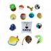 Cat Toys Kitten Toys Assortments 14pcs Cat Feather Teaser - Wand Interactive Feather Toy Fluffy Mouse Crinkle Balls for Cat Puppy Kitty Kitten