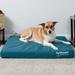 FurHaven Pet Products Indoor/Outdoor Oxford Cooling Gel Top Deluxe Mattress Pet Bed for Dogs & Cats - Deep Lagoon Large