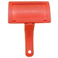 63AH Hilason New Red 4 X 2.5 Inch Head Plastic Slicker Brush Tack Pet Grooming Horse