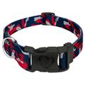 Country Brook PetzÂ® Deluxe Navy Blue/Red Camo Dog Collar Limited Edition - Made in the U.S.A S