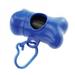 Downtown Portable Pet Supply Dog Pet Waste Poop Bags with Leash Clip and Bag Dispenser Garbage Box Blue