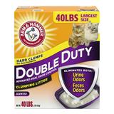 ARM & HAMMER Double Duty Cat Litter Advanced Odor Control Clumping Cat Litter Scented 40 lbs