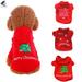 PULLIMORE Christmas Dog Clothes Super Soft & Warm Pet Vest Sweater Shirts for Small Dogs Cats Puppy (S Greetings)