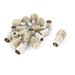Furniture Cabinet Straight Shelf Supports Pins Pegs 8mm Dia 10 Pcs - Silver Tone - 0.3" x 0.9"(D*H)