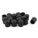 Rubber Desk Chair Leg Feet Protective Pads Tip 18mm Hole Dia 18pcs - Black - 0.87"x0.94"x1.2"(Top D*Bottom D*H)