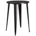 30'' Round Metal Indoor-Outdoor Bar Height Table