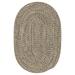 Colonial Mills 8 x 11 Storm Gray All Purpose Handcrafted Reversible Oval Outdoor Area Throw Rug