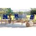 Coaster Home Furnishings Jonah 4 Piece Wood Outdoor Patio Conversation Set