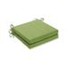 Pillow Perfect 612492 20 x 20 x 3 in. Outdoor & Indoor Baja Linen Lime Squared Corners Seat Cushion Green - Set of 2