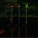 Alpine Corporation 33 Tall Butterfly Hummingbird Dragonfly Solar Fiber Optic LED Pathway Light Garden Stakes (Set of 3)