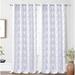 DriftAway Indoor and Outdoor Polyester Blackout Grommet Curtain Pair Gray White Multi-color 0.10 in x 52.00 in Set of 2