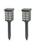 Brinkmann 822-1651-2 Modern Pagoda Solar Light Set Silver 2-Pack