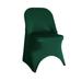 Your Chair Covers - Stretch Spandex Folding Chair Cover Hunter Green