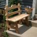 Creekvine Designs WRF6TBGBCVD 6 ft. Cedar Tab Back Bench