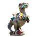 Fyeme Dinosaur Eating Goblin Decoration Garden Art Windproof Dwarf Statue Animal Sculpture Dinosaur Goblin Sculpture Garden Decoration