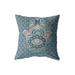 Hamsa Broadcloth Indoor Outdoor Zippered Pillow Muted Blue