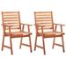 vidaXL 2/3/4/6/8x Solid Wood Acacia Dining Chair Dinette Dinner Seat Furniture