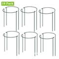 Maxcozy 10 Pack Plant Stake Support Garden Single Stem Support Stake Plant Cage Support Rings for Flowers Amaryllis Tomatoes Peony Lily Rose (13.8 inch)