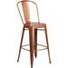 Flash Furniture Commercial Grade 30" High Copper Metal Indoor-Outdoor Barstool with Back, If you're a trendsetter looking for your next great find,.., By Visit the Flash Furniture Store