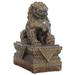 9 H Tall Chinese Female Lion Foo Dog Statue