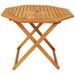 Sunnydaze Meranti Wood Octagon Outdoor Folding Patio Table