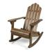 GDF Studio Cara Outdoor Acacia Wood Adirondack Rocking Chair Dark Brown