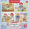 MasterPieces Kids Puzzle Set - Raggedy Ann 4-Pack 100 Piece Jigsaw Puzzles