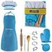 Gifts for 3-6 Year Old Boys Girls Cooking and Baking Set Chef Set for Boys Little Girls Kids Toddlers Toys for 3-6 Year Old Girls Boys Cooking Games for kids Age 3-6 Gifts for Boys Age 3-6 (Blue)