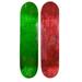 Cal 7 Blank Maple Skateboard Decks | 8.5 Inch | Two Pack Combinations (Green Red)