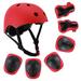 Szulight Kids Bike Helmet and Pads Protective Gear Set Adjustable for 5-8 Years Toddler Boys Girls, Roller Skating Skateboard Scooter Cycling Bike. (Red)