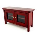 Melody Jane Dollhouse Modern Mahogany Cabinet TV Stand Miniature Living Room Furniture