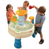 Little Tikes Spiralin Seas Water Park Water Table with Lazy River Splash Action Water Wheel and 6 Piece Accessory Set Outdoor Backyard Play Set for Toddlers Kids Boys Girls Ages 2 3 4+ Year Old