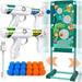 Gun Toy Gift for Boys Age of 4 5 6 7 8 9 10 11 12 Years Old Kids Girls Perfect Present for Birthday Children s Day with Moving Shooting Target 2 Blaster Gun and 18 Foam Balls Compatible with NERF Gun