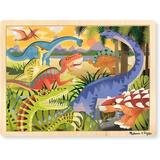 Melissa & Doug Dinosaurs Wooden Jigsaw Puzzle With Storage Tray (24 pcs)