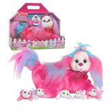 Puppy Surprise Cassie Pink Stuffed Animal Dog and Babies Toys for Kids by Just Play