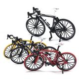 Shulemin 1/10 Simulation Alloy Racing Bike Road Bicycle Model Toy Gift Showcase Decor Red