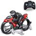 EIMELI Rc Remote Control Motorcycles 360Â° Spinning Action Rotating Drift Stunt Motorbike High Speed Rc Motorbikes 2.4Ghz Radio Control Racing Motorcyle with Riding Figure Toys for Kids Boys-Red