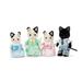 Calico Critters Tuxedo Cat Family Doll Playset 4 Pieces