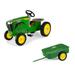 John Deere 8R 410 Pedal Tractor w/ Steel Trailer - LP73968A