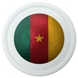 Cameroon Flag Soccer Ball Futbol Football Novelty 9 Flying Disc