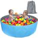 Click N Play Kids Ball Pit Foldable Play Ball Pool with Storage Bag. Blue (Balls Not Included)