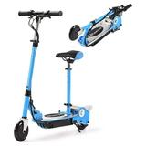 Maxtra Scooters E120 Electric Scooter with Removable Seat for Kids Ages 6-12 - up to 10 Mph Foldable and Adjustable Handlebar