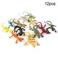 Shulemin 12Pcs Mini Simulation Lizard Gecko Animal Model Magic Trick Kids Education Toy 12pcs