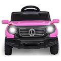 Ktaxon 6V Kids Ride On Car RC Remote Control Battery Powered w/ LED Lights 3 Speed